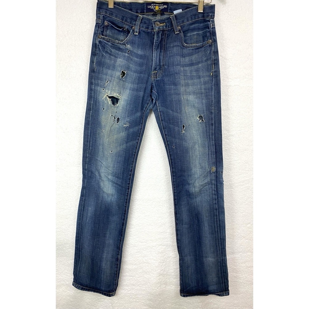 Lucky Brand Jeans Womens 29x34 Blue 221 Original‎ Straight  Denim Pants Med Wash